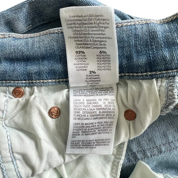 MOTHER High Waisted Rider Skimp Straight Leg Stretch Jeans in Dreamer Size 27 - Picture 6 of 14